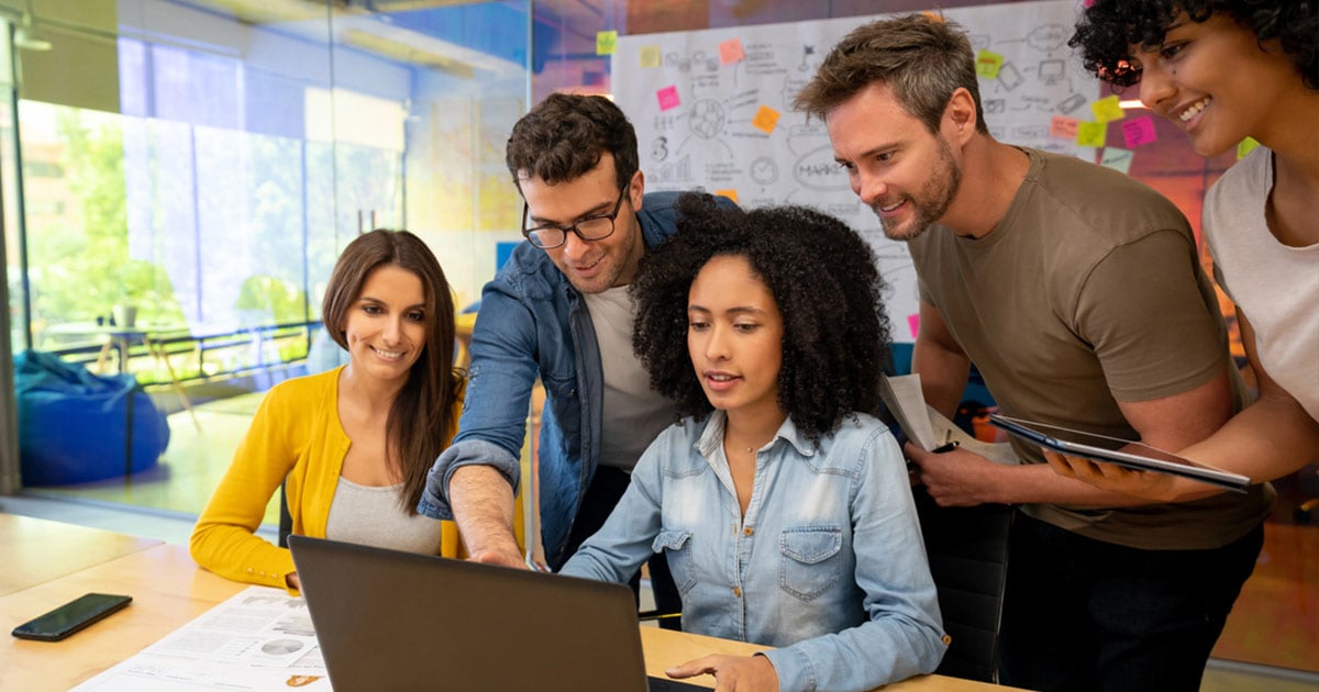Team monitoring the data transfer to HubSpot CRM for marketing operations