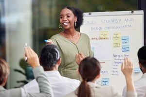 women-in-sales-directing-strategy-meeting